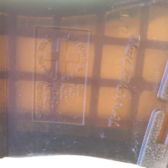 DR. MARTENS Black & Pink Combat Boots - Size 7 - Picture 8 of 8